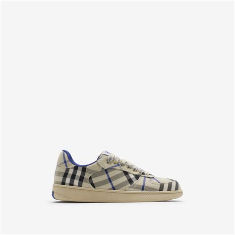 burberry sneaker thynne high top metallic shearling|burberry terrace check sneakers.